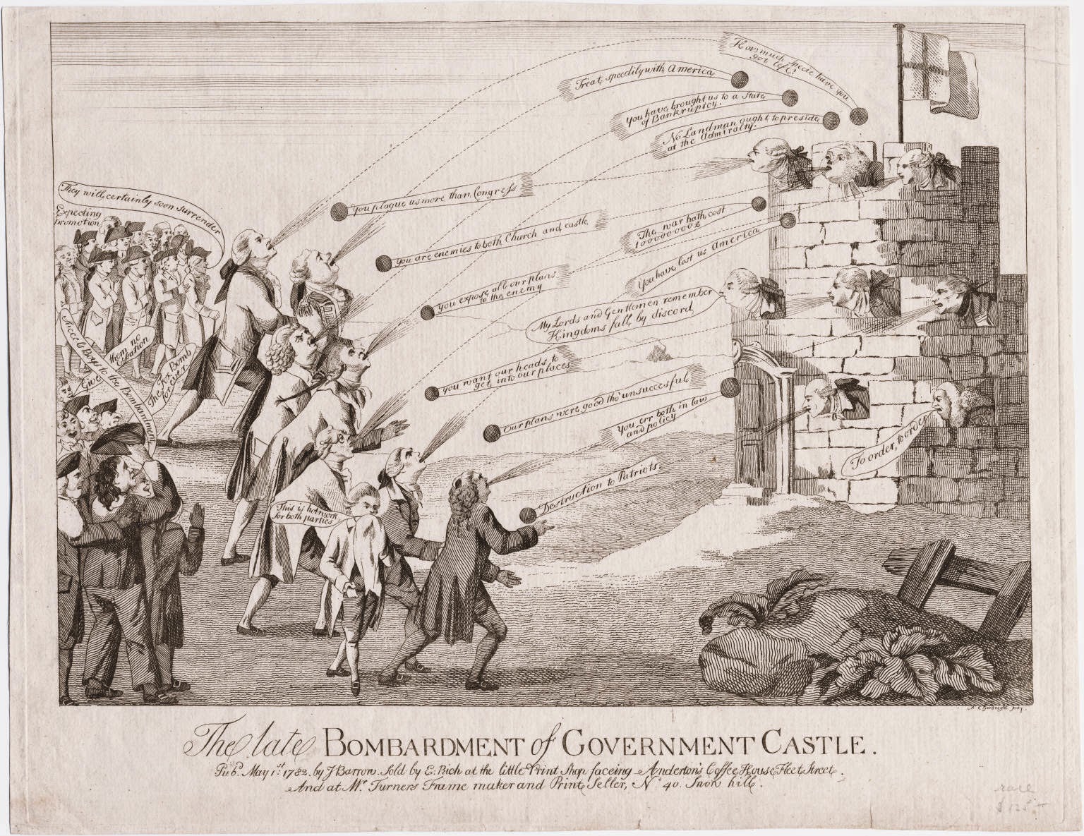 British Tars, 17401790 The late Bombardment of Government Castle, 1782