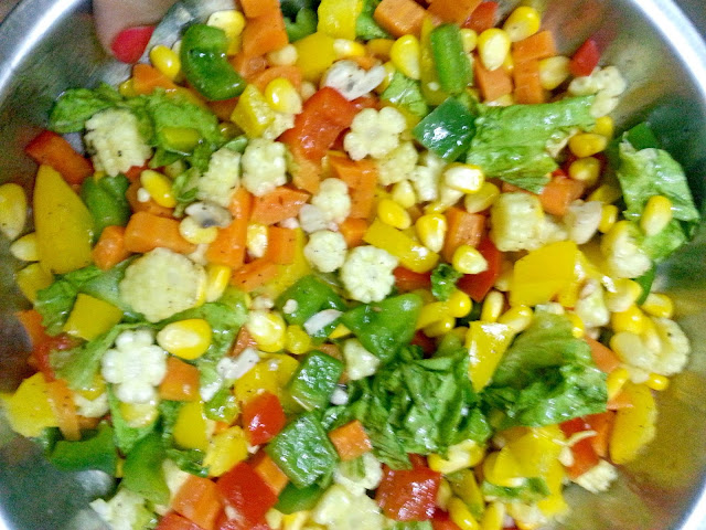 healthy vegetable diet salad