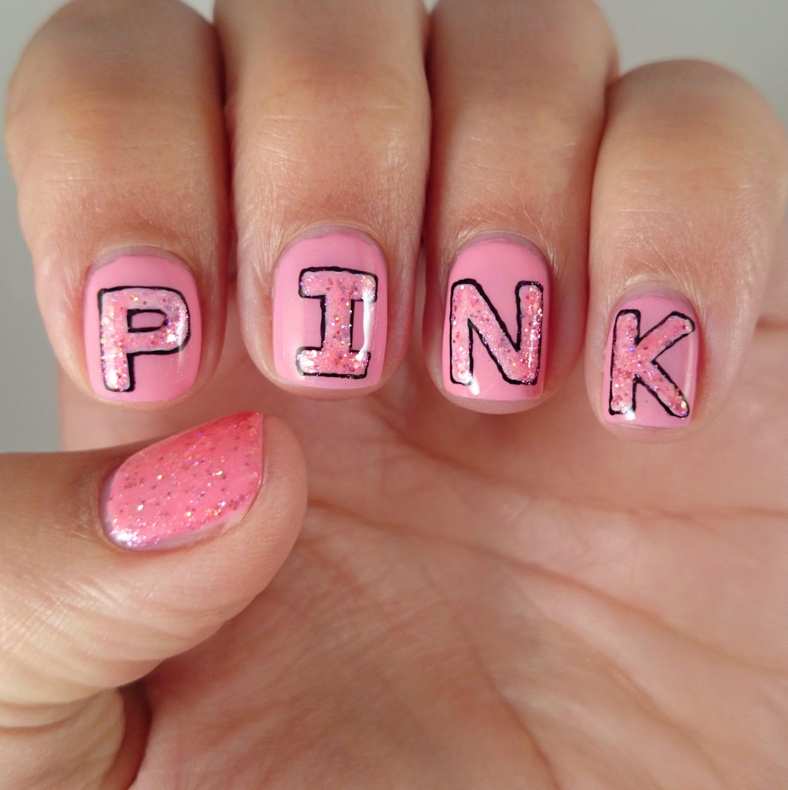Dahlia Nails Think Pink