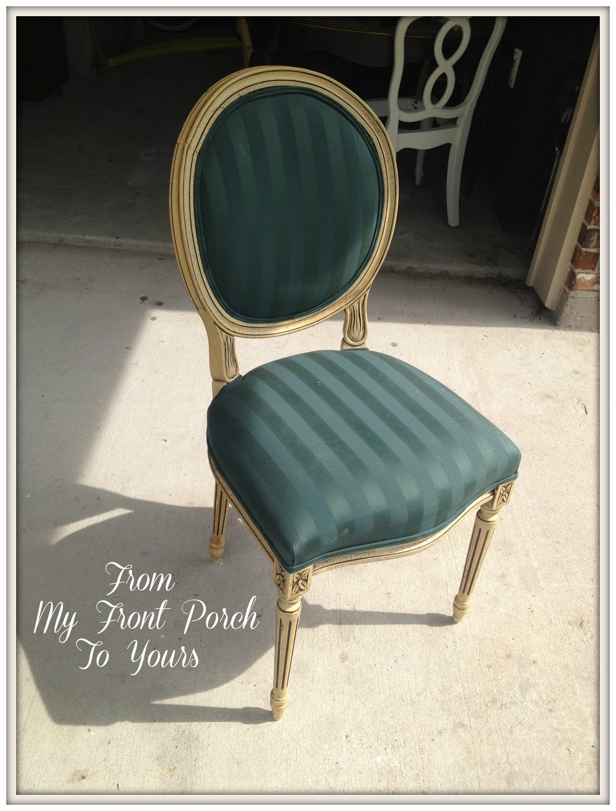 From My Front Porch To Yours Outdated French Dining Chair Makeover