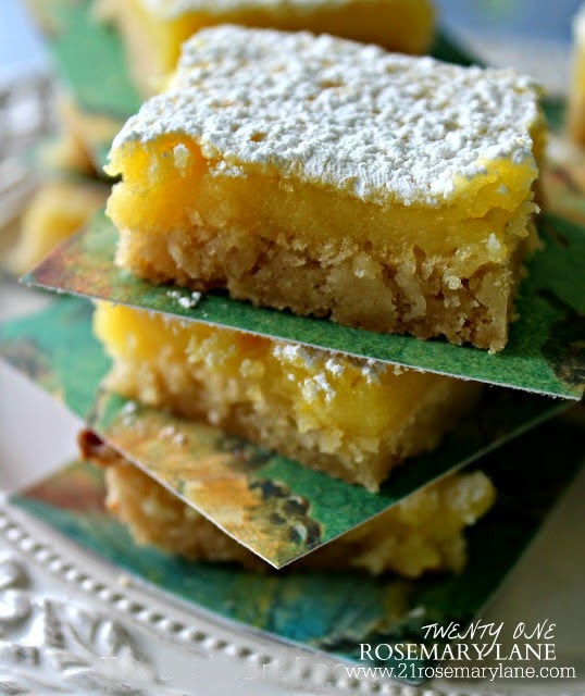 21 Rosemary Lane Super Easy Lemon Bars made with Refrigerator Cookie Dough