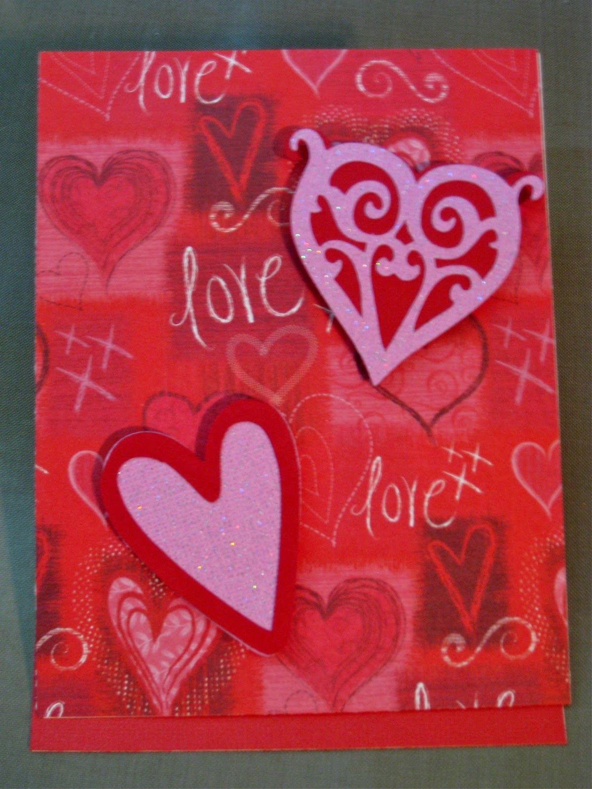 Beginner cards, creativity and what-not. My view.: Valentine for a friend