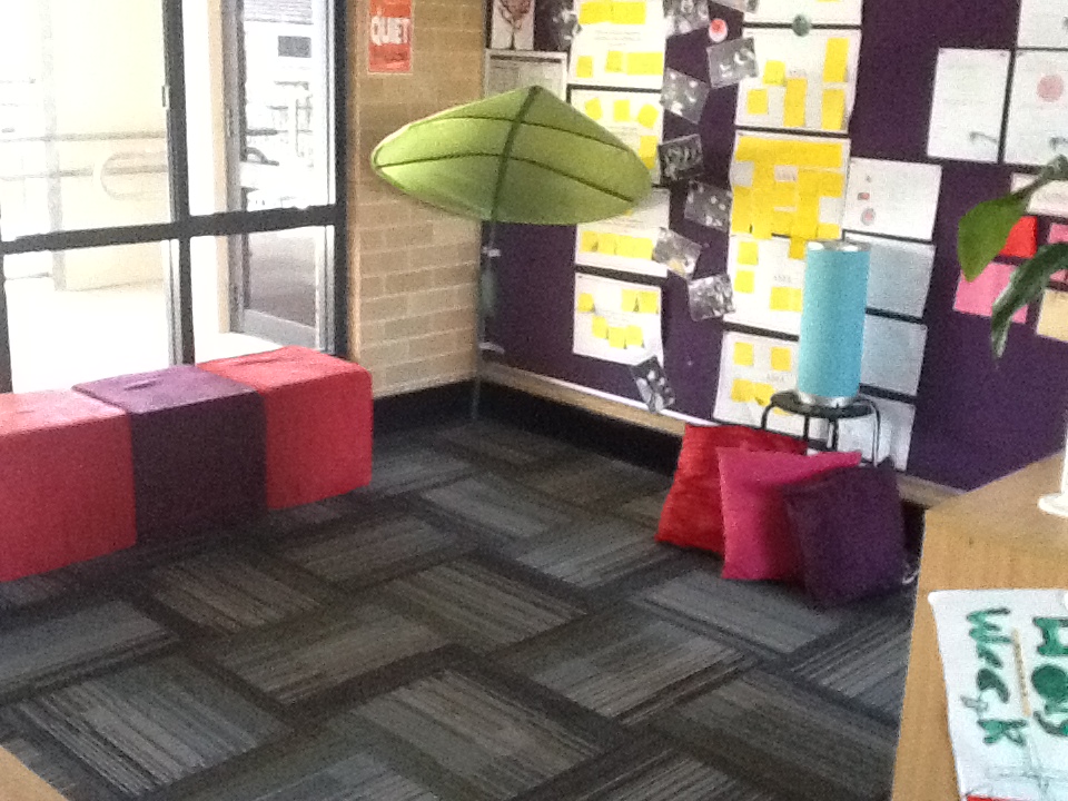 Inspired To Learn and Create A Quiet Space in a Flexible Learning Space