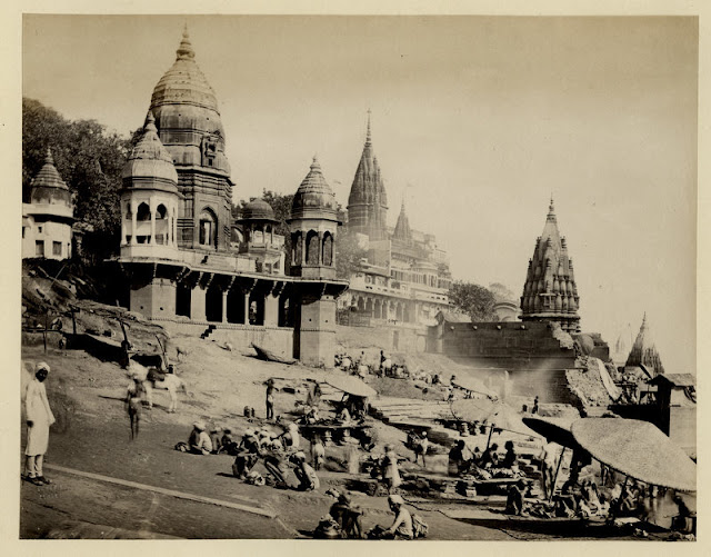 Manikarnika+Ghat+in+Varanasi+(Benares).+This+is+the+Main+Burning+Ghat+of+Varanasi+-+1870's