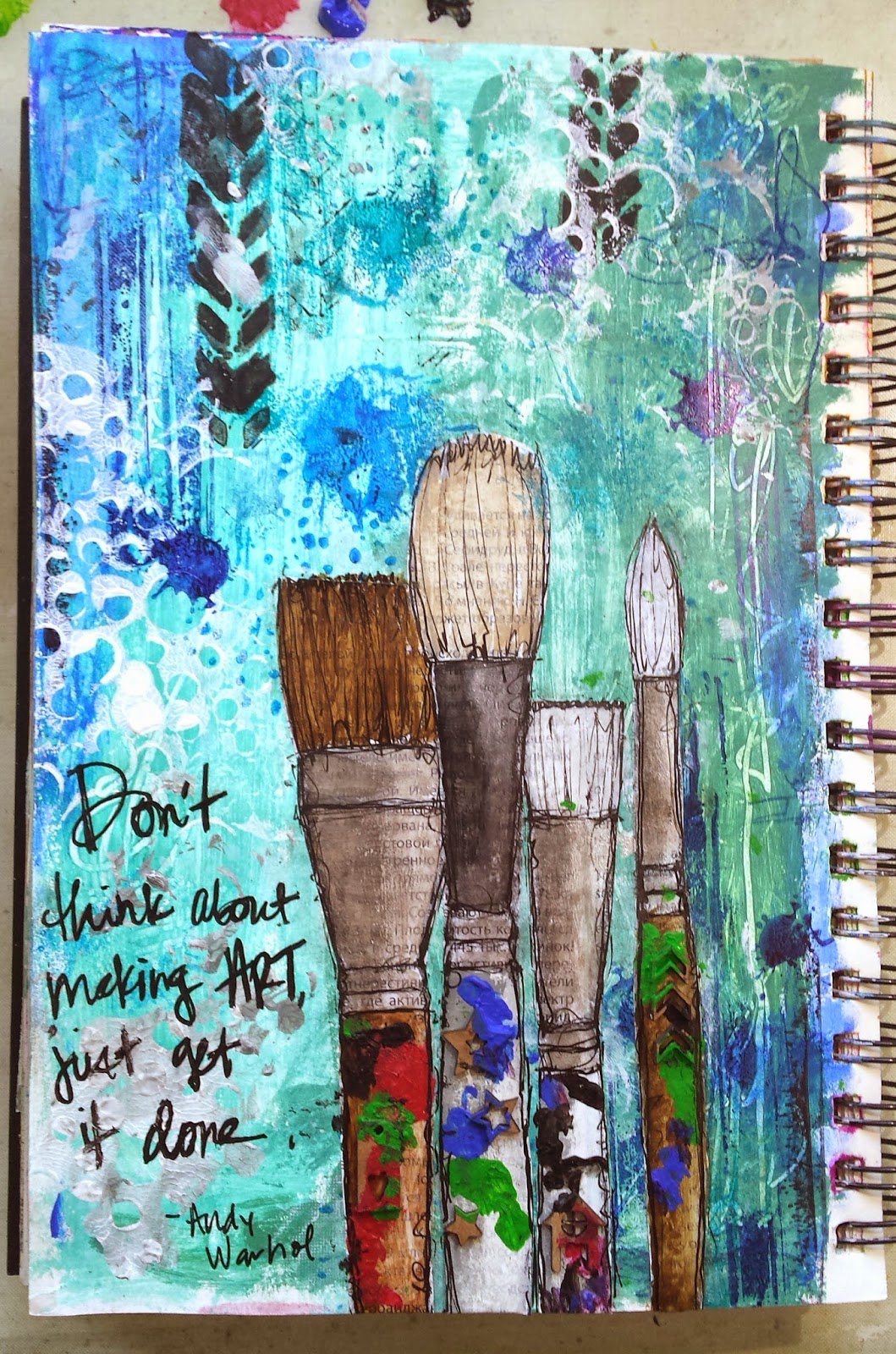UmWowStudio: My Motivational Art Journal Page