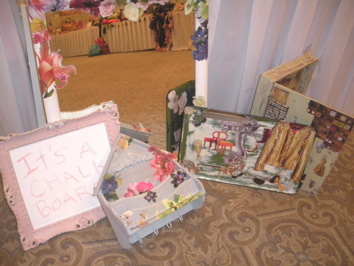 items shown at Breast Cancer Society fundraiser kickoff luncheon July 2011