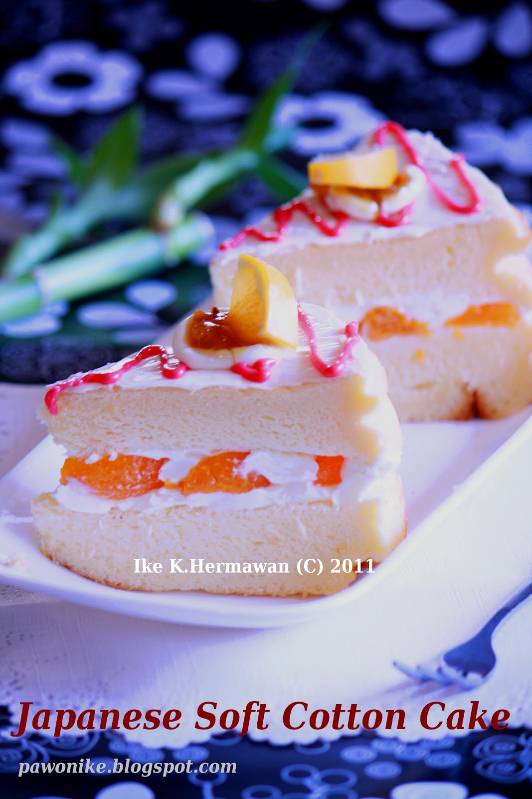 PAWONIKE this is my kitchen rules... Japanese Soft Cotton Cake (Japanese Soft Cotton Rare