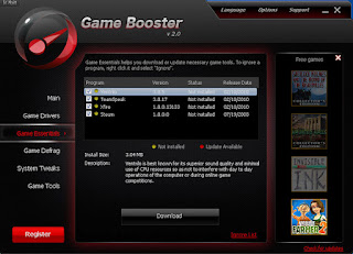 Free Faster Download Iobit Game Booster with Patch