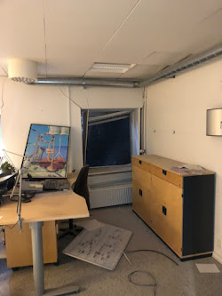 Mit skrivebord ødelagt og revner i væggen da siloen i Vordingborg væltede