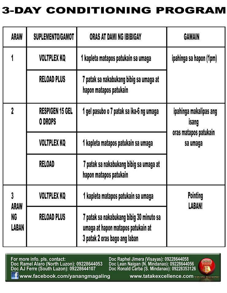 Vaccination program for gamefowl in philippines