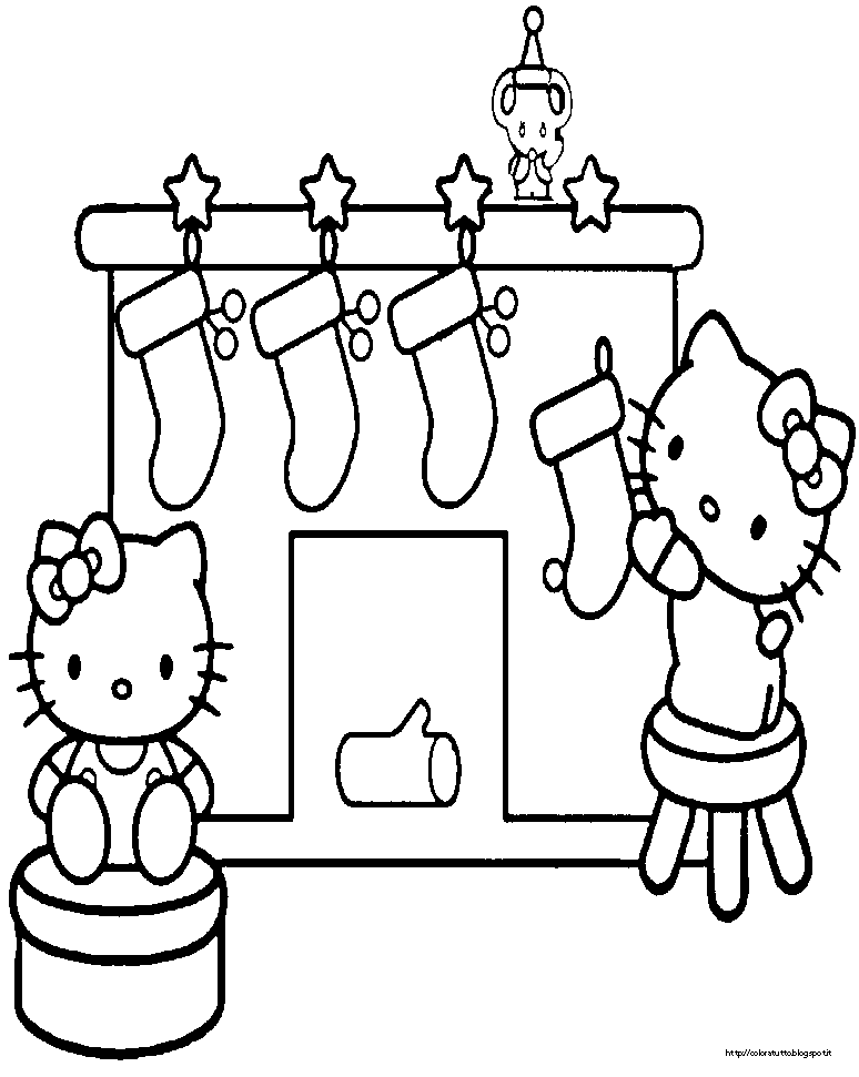 Disegni Di Natale Hello Kitty.Coloratutto Hello Kitty Disegno Da Colorare N 15