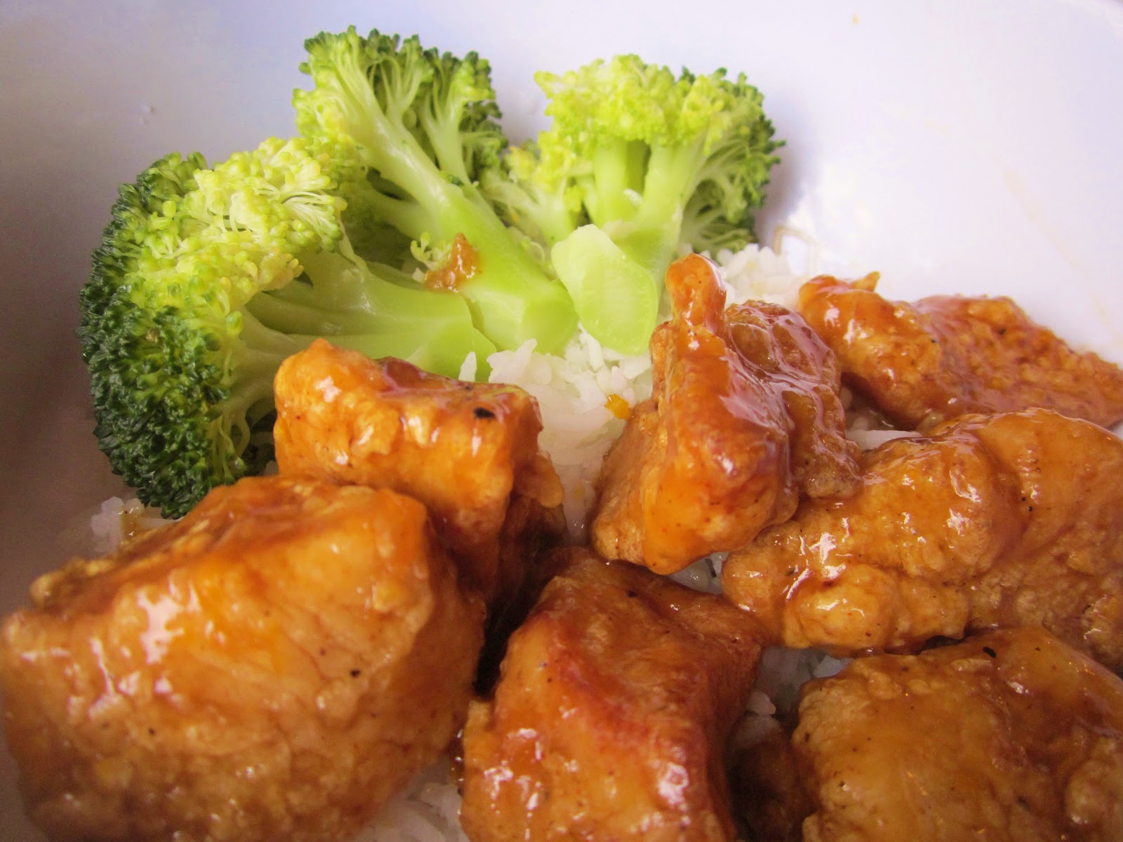 Dimples & Delights Orange Chicken with Broccoli