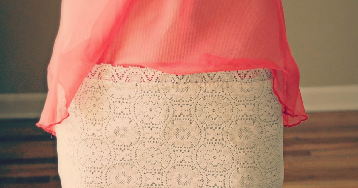 Trash To Couture Table runner makes a great lace mini!