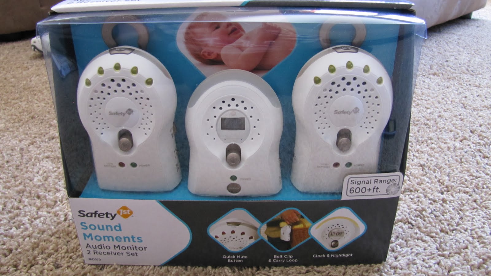 Safety 1st Sound Moments Audio Monitor & VersaScan TALKING Thermometer