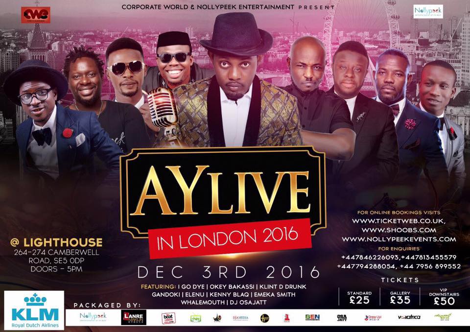 AY Live London’ edition on Saturday, 3rd of December 2016