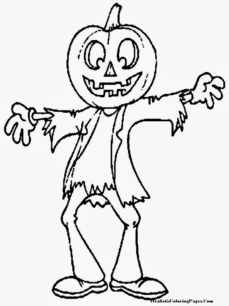 Happy Halloween Printable Coloring Pages | Realistic Coloring Pages