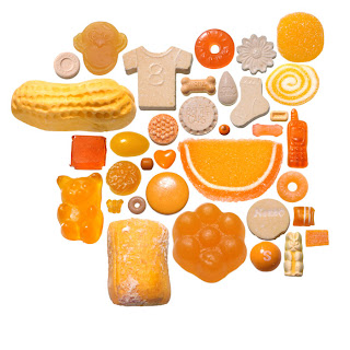 Gominolas de color naranja