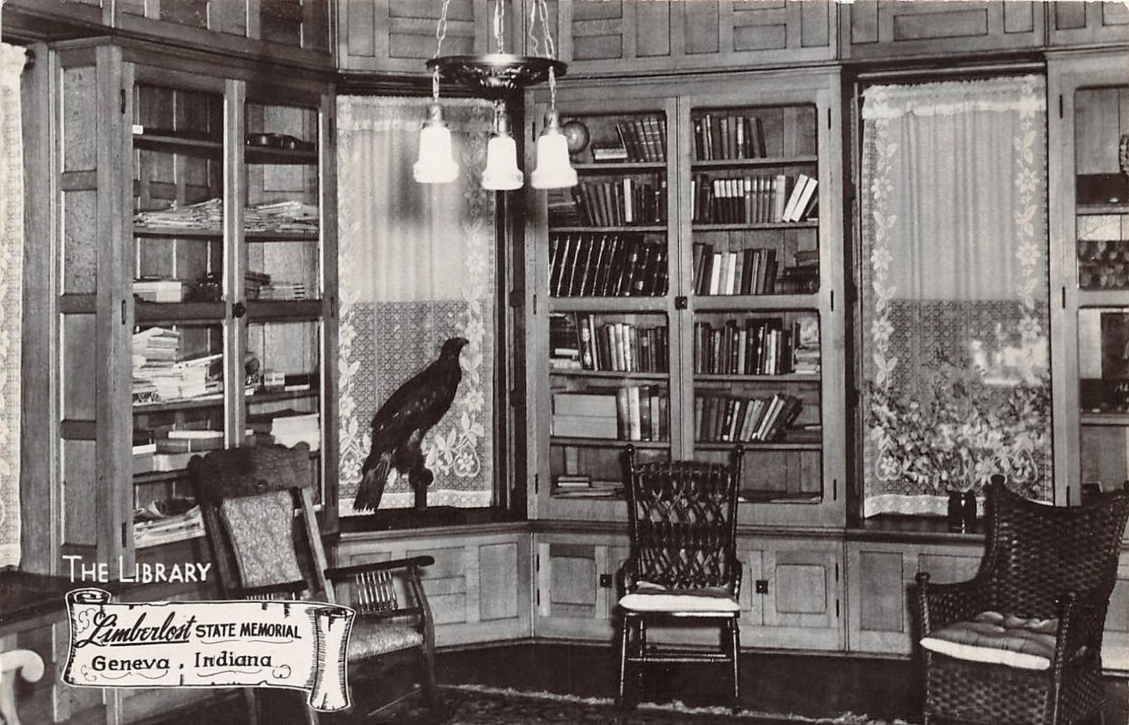 Library Postcards Library, Limberlost Memorial, Geneva, Indiana