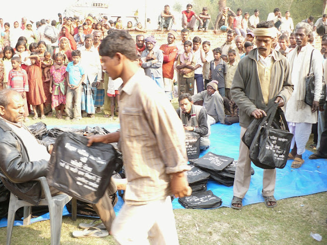 Bihar Bhakti Andolan with Koshi Flood Victims in 2008