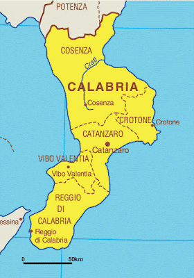 Mappa di Calabria Regione Immagini