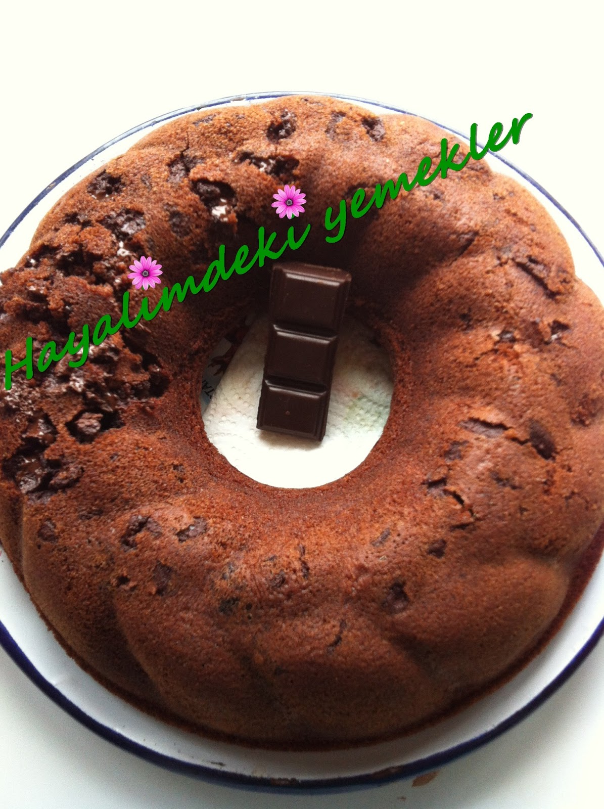 çikolatalı kakaolu kek