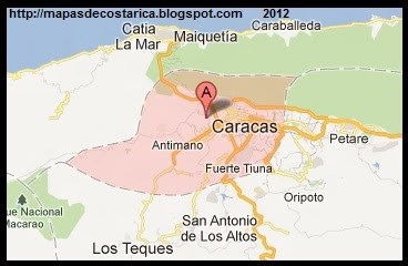 Mapa de CARACAS, capital de VENEZUELA, (google maps) Mapa de CARACAS, capital de VENEZUELA, (google maps)
