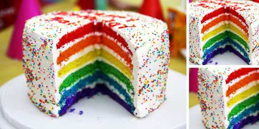 Resep Rainbow Cake Resep Rainbow Cake