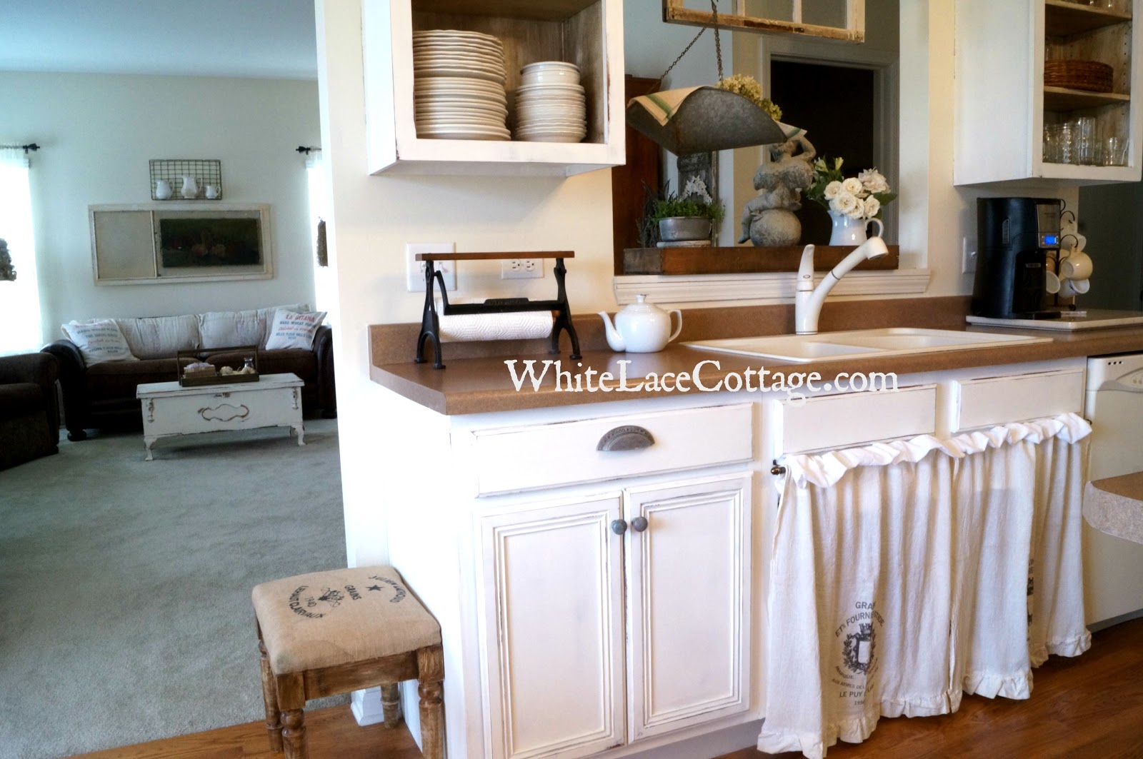 Kitchen Sink Skirt A Painted Blanket Chest And A Little