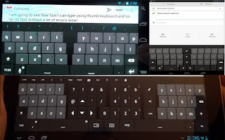 Thumb keyboard android