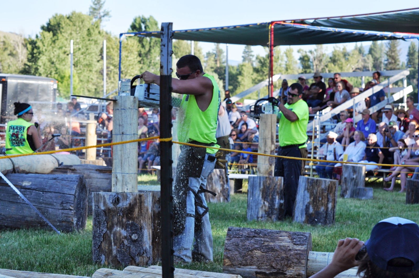 Postcards from JR and Christa CELEBRATING LOGGER DAYS IN DARBY, MONTANA