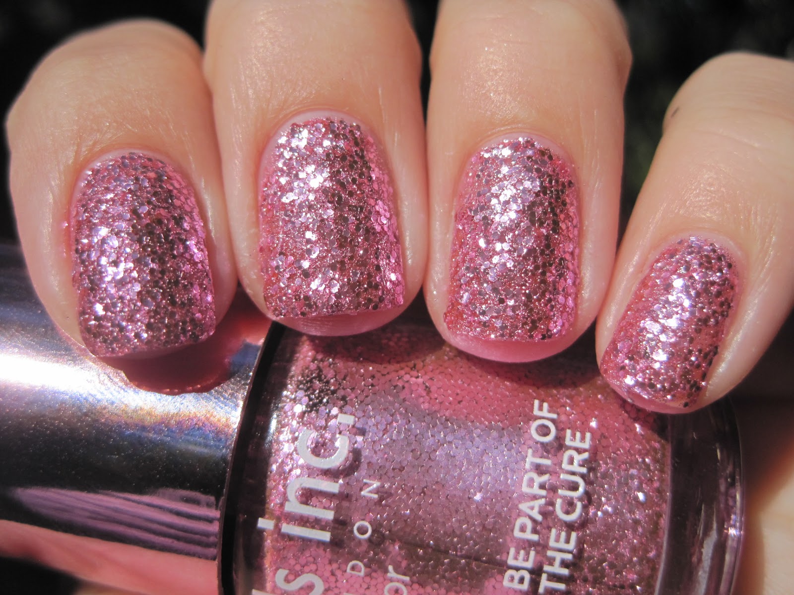 Sparkly Vernis Nails Inc Pinkie Pink for BCA