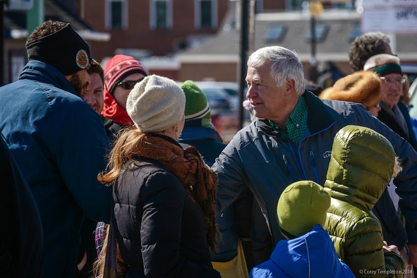 Portland, Maine March 2014 St. Patrick's Day Parade Maine State Pier Mike Michaud Candidate for Governor 2014 photo by Corey Templeton
