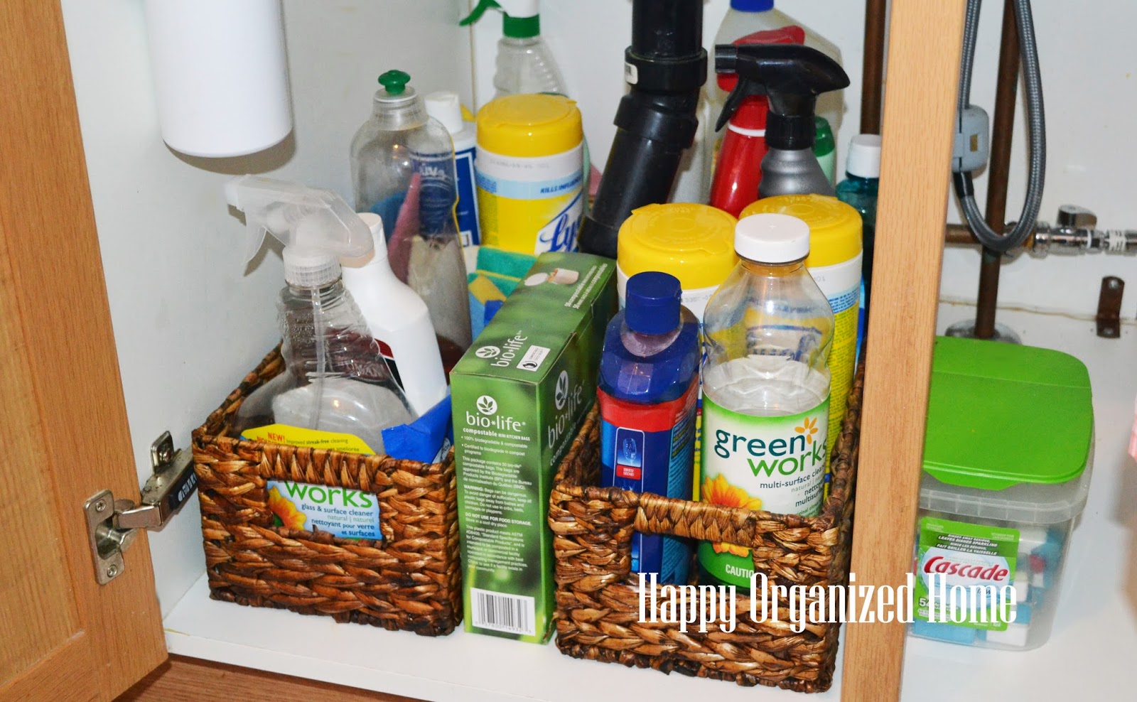 Happy Organized Home Spring Cleaning Organize Under Your Kitchen
