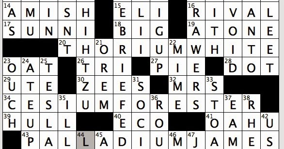 Rex Parker Does The Nyt Crossword Puzzle Chair Designer