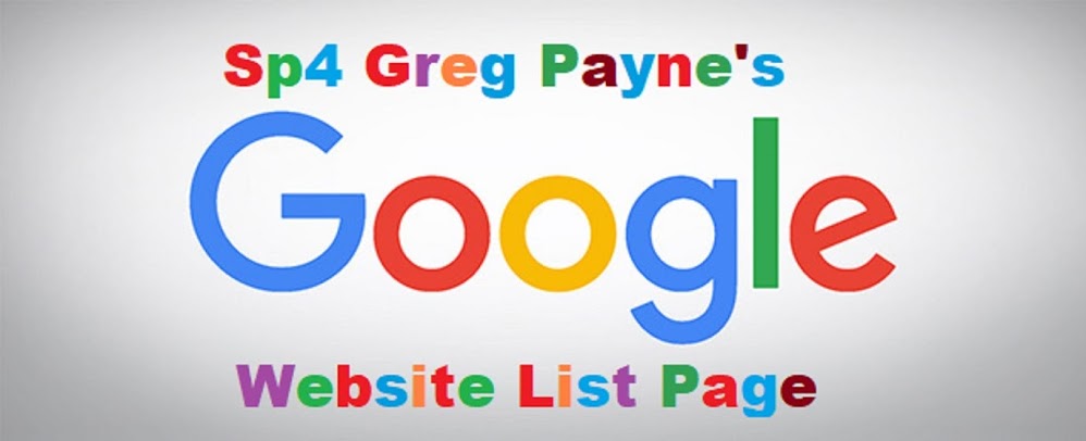 SP4 GREG PAYNE'S GOOGLE WEBSITE LIST PAGE