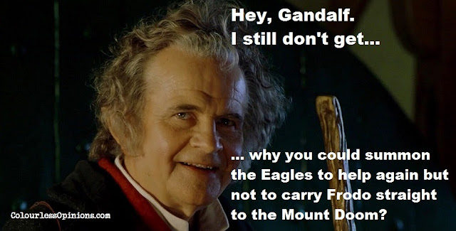 Did Peter Jackson just rub this plot hole to the critics' faces again? The Hobbit Lord of the Rings eagle plothole meme