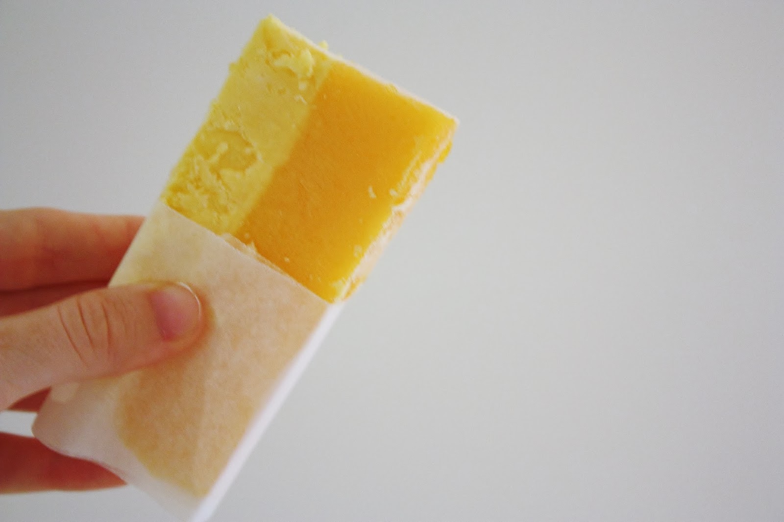 Organising the four of us {Homemade} Mango 'Weis' Bars.