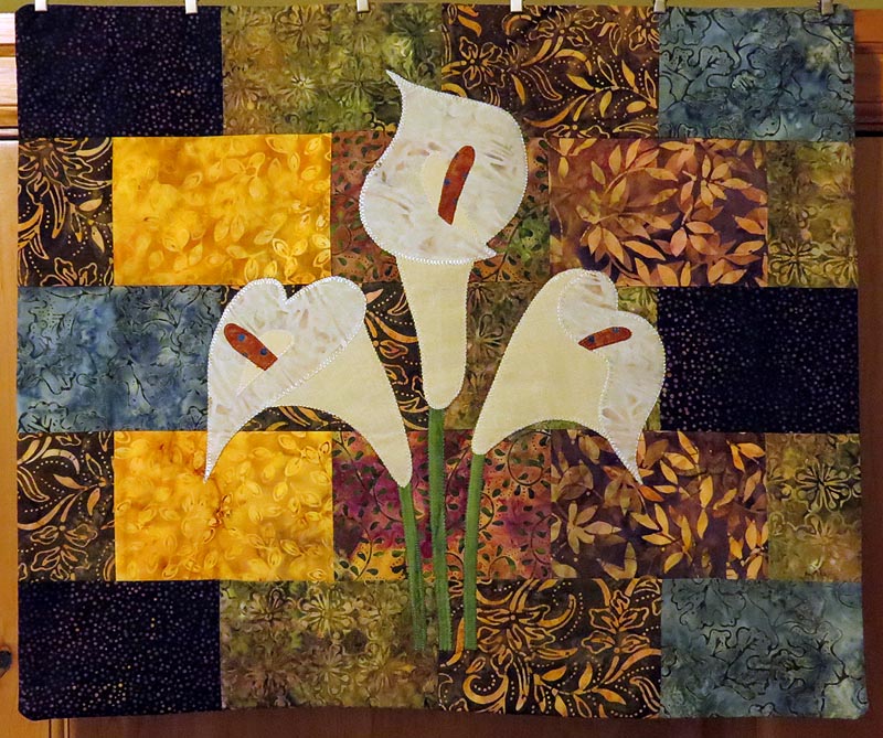 Sew, What's Cookin'? Calla Lily Quilt 10