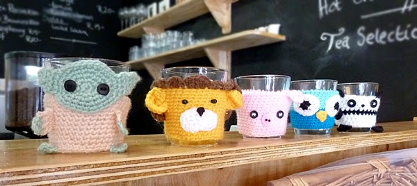 Restaurant Review: Parc Cafe - another awesome Durban spot  - cute knitted animal character mug jerseys!