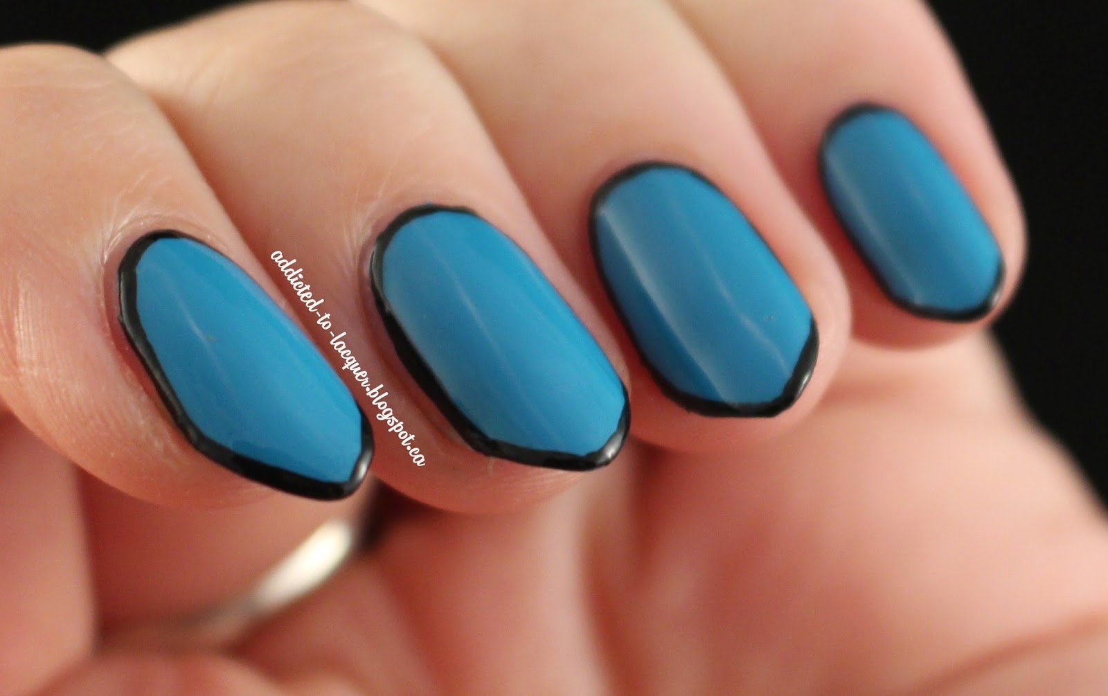 Addicted to Lacquer Katy Perry Dark Horse Inspired Manicure