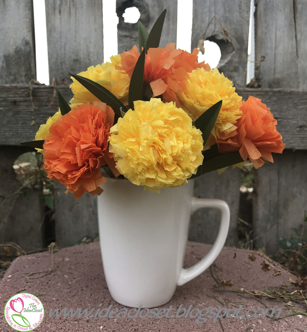 Tissue Paper Carnations and a BIG announcement Idea Closet