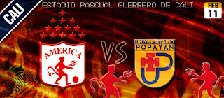 Partido América de Cali Vs Universitario de Popayán