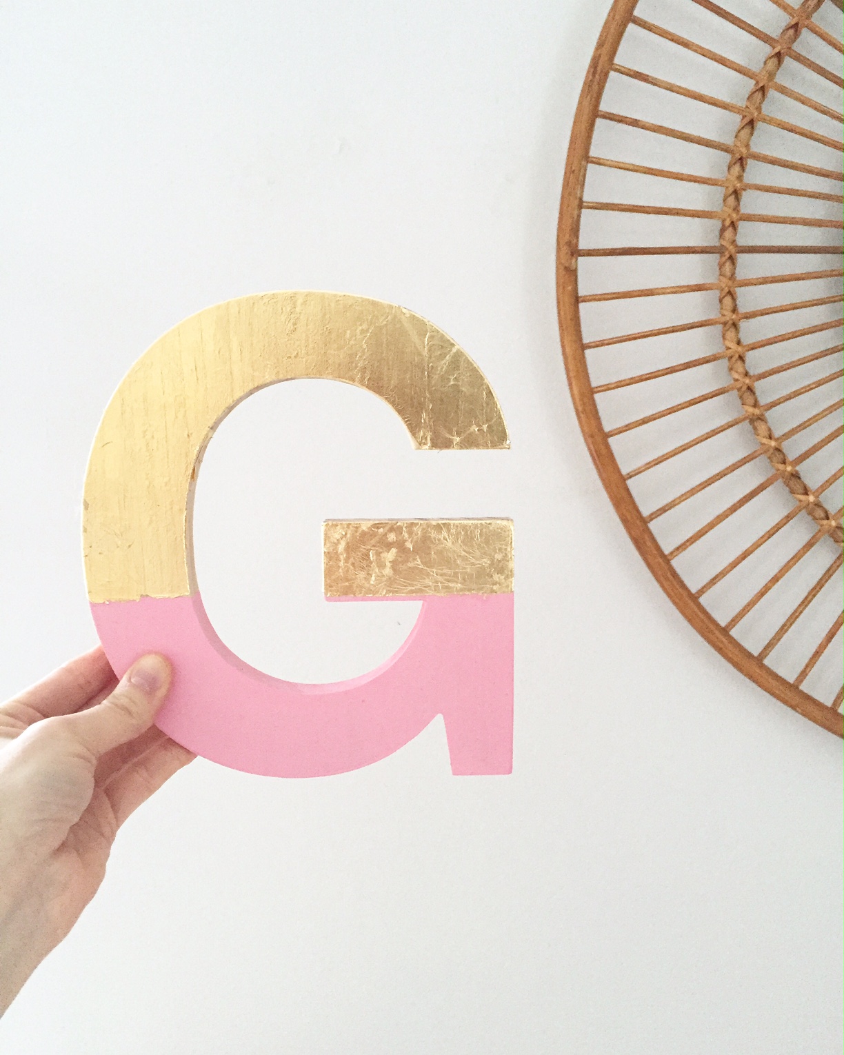 Pure Joy Home DIY Gold Foil Letter Art