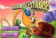 Finn y Jake vuelven con una nueva aventura, es hora de estirarse como una serpiente y recolectar los tesoros que se encuentran en el camino. Utiliza las flechas para cambiar el rumbo de Jake y evitar los obstaculos. Encuentra todos los tesoros para completar el nivel. Hora de Aventura Hora de estirarse con Finn y Jake