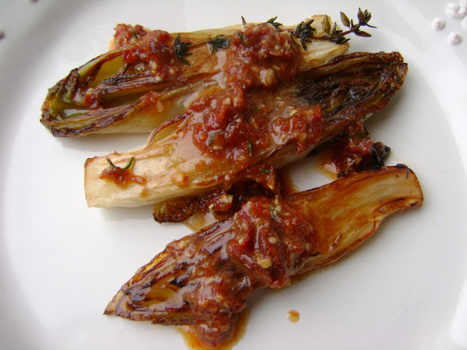 The Vegan Tummy Braised Endive Salad