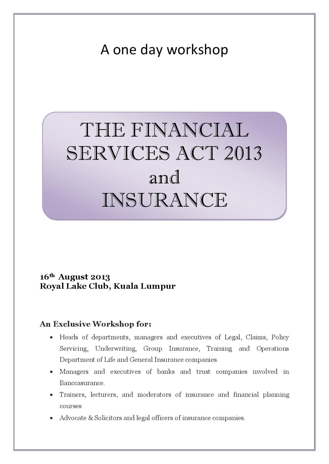 Insurance Law Online 2013