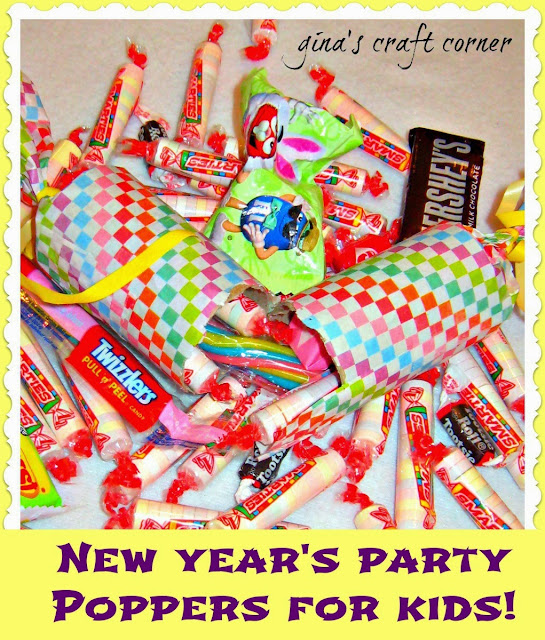 New Year's Party Poppers for Kids by Gina's Craft Corner