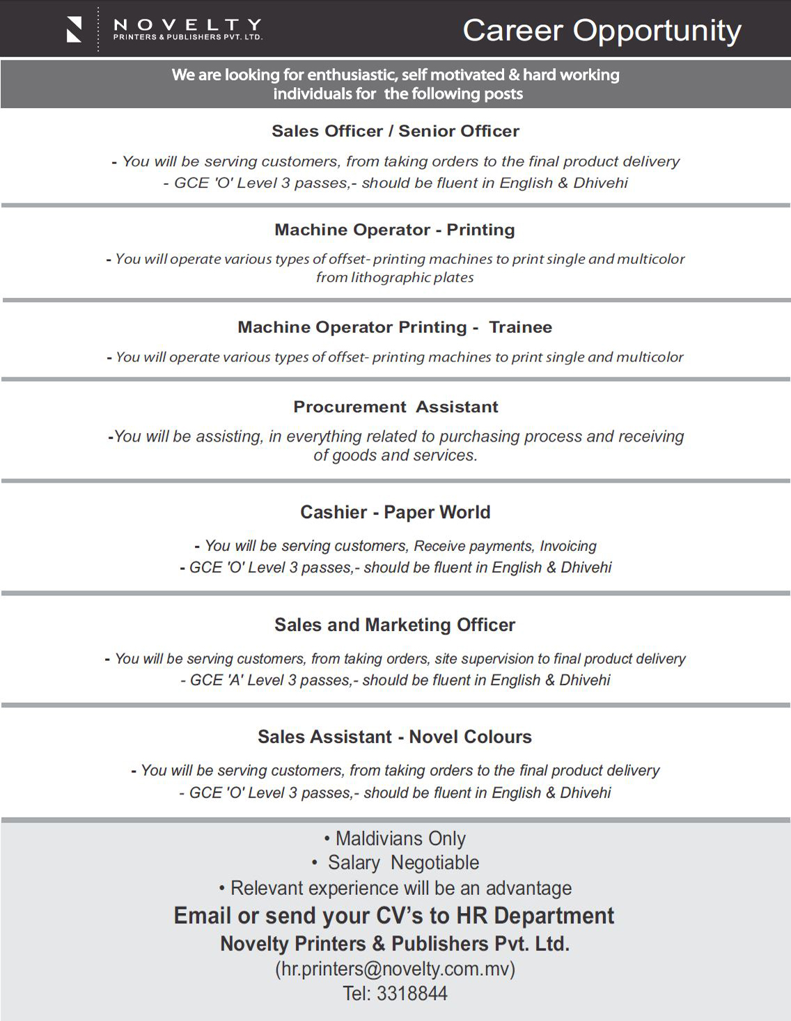 sales assistant jobs