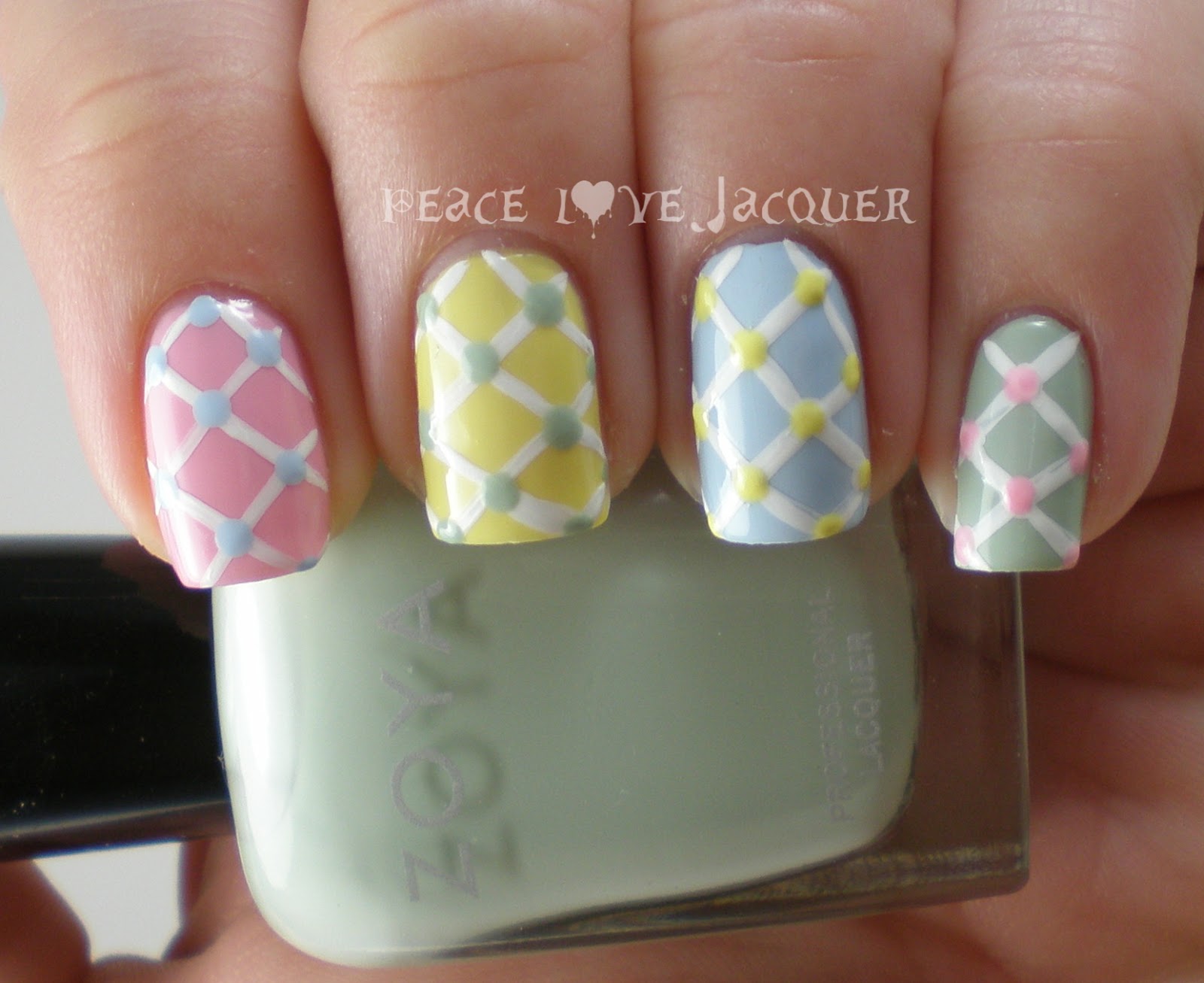 Peace Love Lacquer Easter Nail Art Challenge Day 5 Pastels