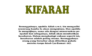 Kifarah dalam islam